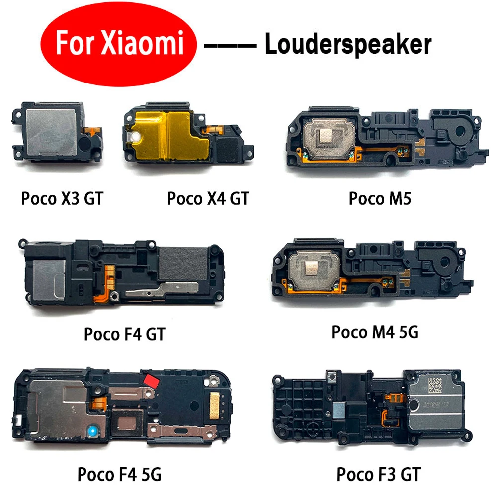 NEW For Xiaomi Poco F3 GT F4 5G X3 GT X4 GT M4 5G M5 Loudspeaker bottom Loud Speaker Sound Buzzer Ringer Flex Cable