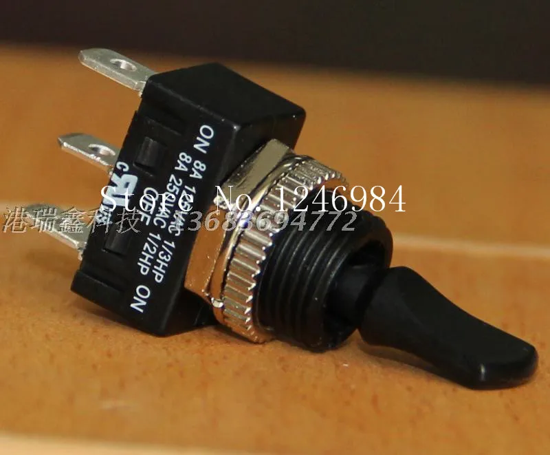 [SA] R13-412D واحد ترايبود والعتاد الثالث كبير أسود مقبض مسطح تبديل التبديل تبديل التبديل M12 تايوان جديد SCI-20 قطعة/الوحدة