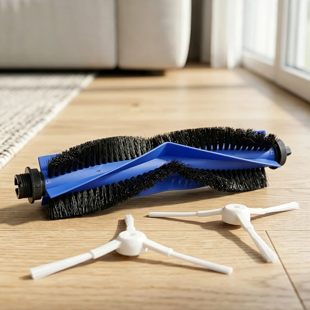 Roller Main Brush Side Brushes Kit For Conga 15090 / 16090 Robot Vacuum Cleaner Replacement Floor Cleaning Accessory Part