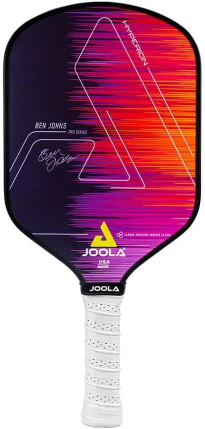 Ben Johns Hyperion CAS Pickleball Paddle - Carbon Abrasion Surface with High Grit & Spin, Elongated Handle, Pickle Ball Pa