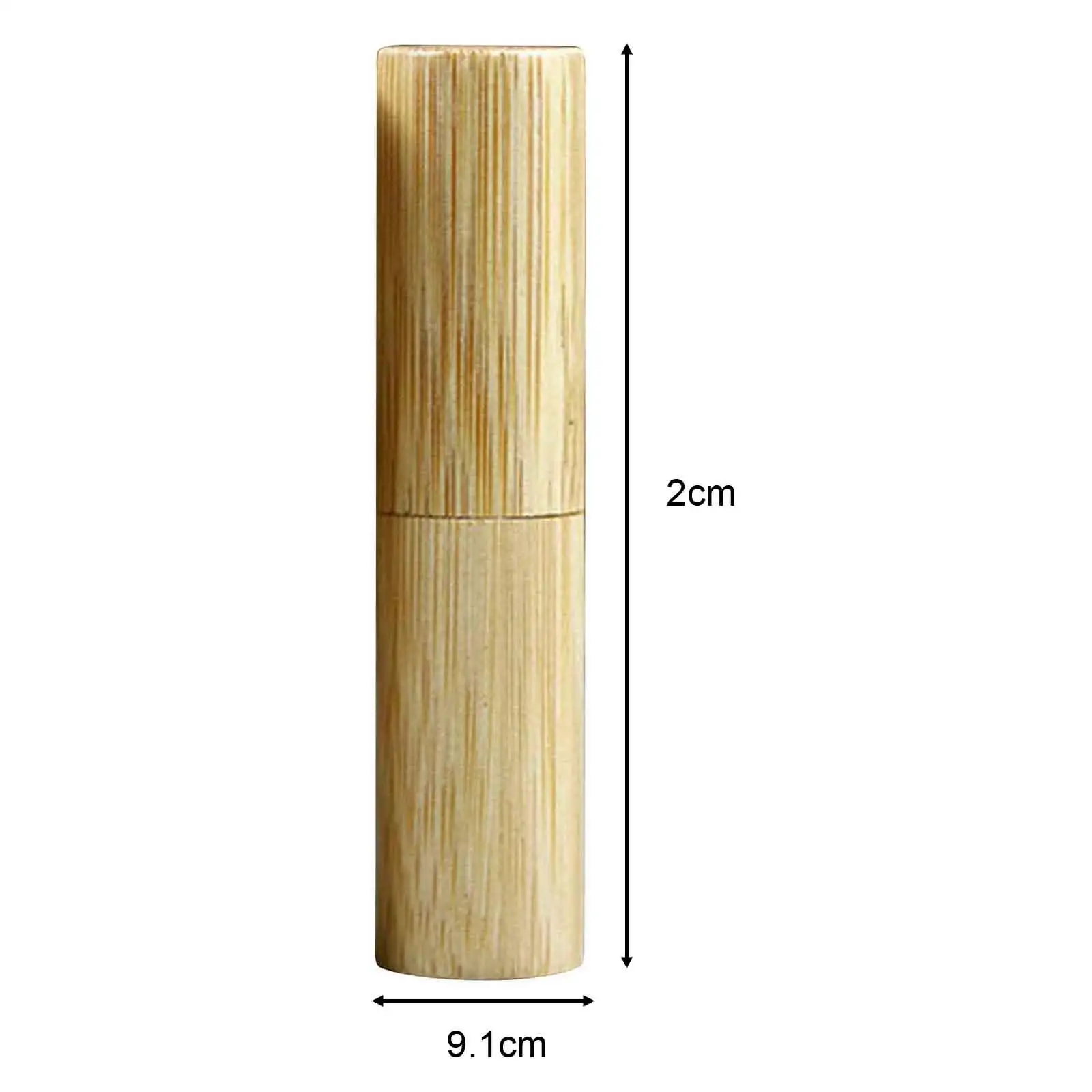 2x Lip Glosses Tubes Containers Empty Bamboo Shell Lip Glosses Containers