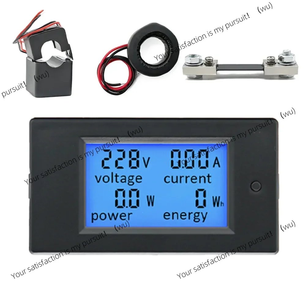 Suitable for 20/100A AC 80-260V DC 6.5-100 V LED digital display voltmeter, 12/24/110/220V voltage tester