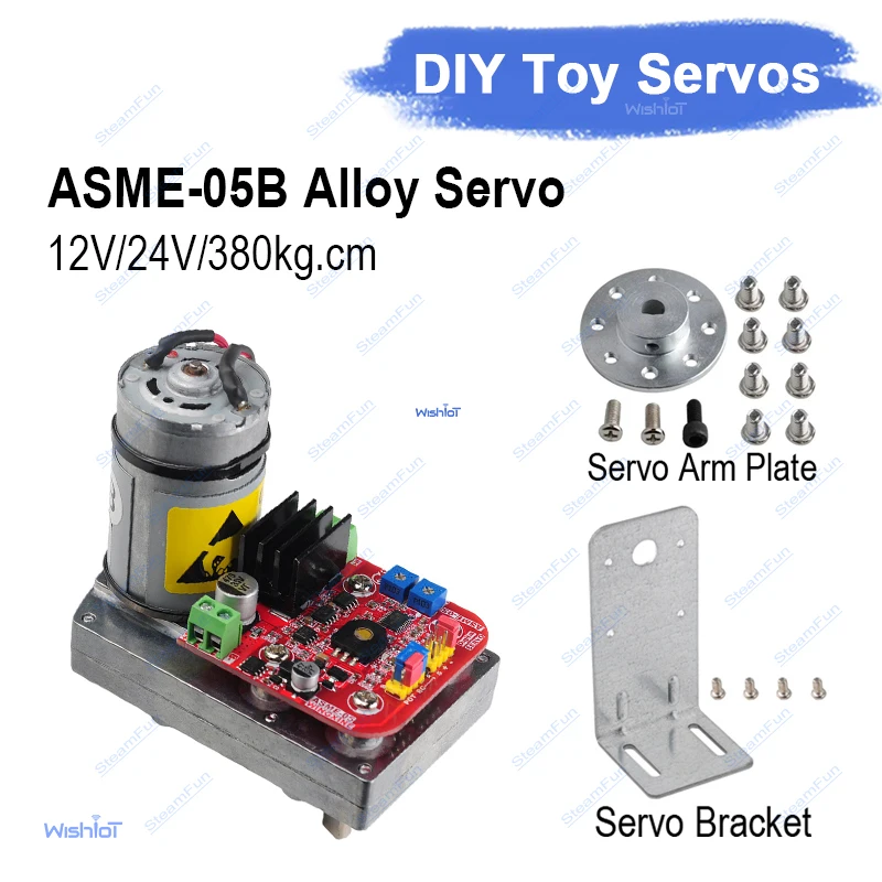 

Сервопривод ASME05B 380 кг/см с высоким крутящим моментом из суперсплава, улучшенная модель рулевого механизма для роботизированных рук, управления клапанами, камер PTZ, деталей для DIY-проектов