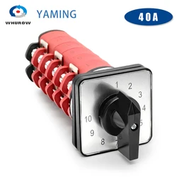 KDHC-40/6*10 Rotary Cam Switch Ten Positions 6 Poles 40A Changeover Selector For Bx6 Welding Machine Manufacturer