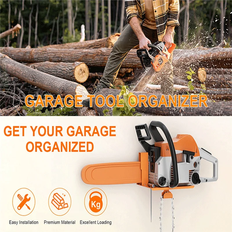 

BYBS-Chainsaw Holder, Chainsaw Wall Mount For Stihl MS250, MS251, MS170, MS171, MS172 Heavy Duty Chainsaw Rack Garage Storage