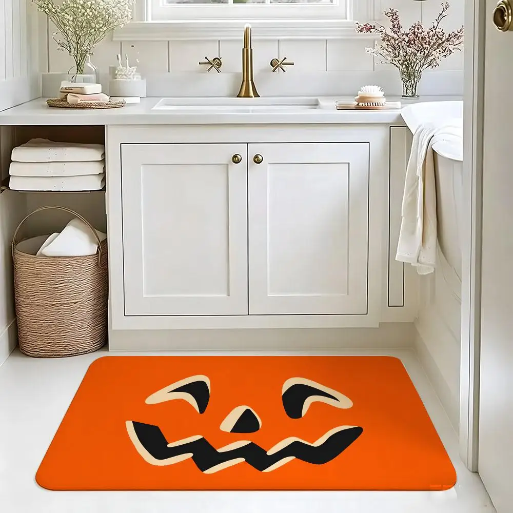 Graffiti J-jack o lantern Floor Mat carpet diatom mud bathroom quick-drying absorbent floor mat household bathroom
