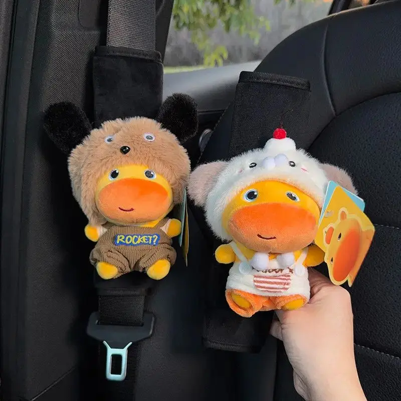 Niedlicher Plüsch-Capybara Lulu Autosicherheitsgurt-Schulterpolster, Auto-Versicherungsgurt-Dekoration