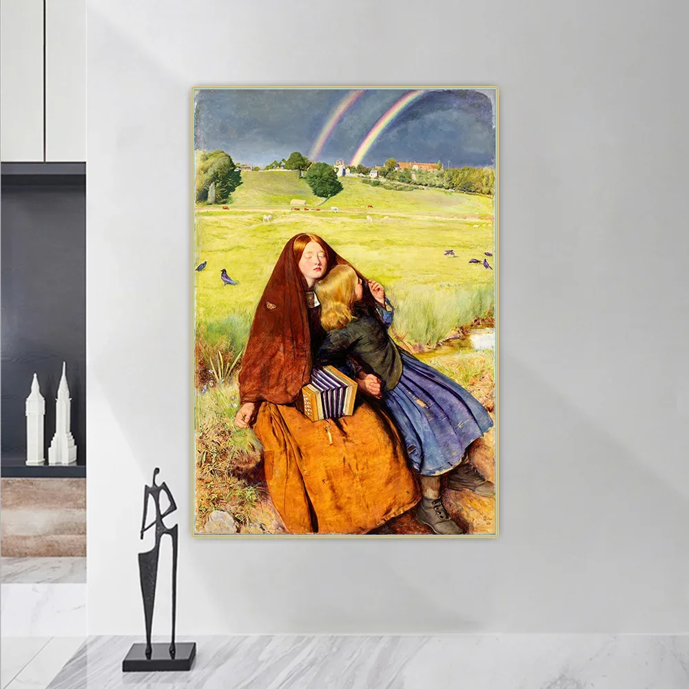 Como transformar sua sala de estar com o Quadro Oil Painting Blind Girl: Uma análise detalhada e experiência prática de decoração