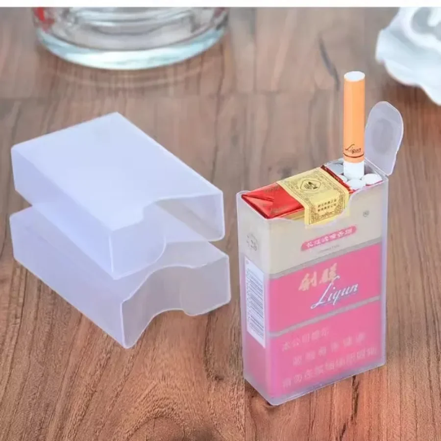Transparent Cigarette Box, Moisture-Proof and Pressure-Resistant, ABS Plastic, Good Appearance, 20 Cigarettes, New