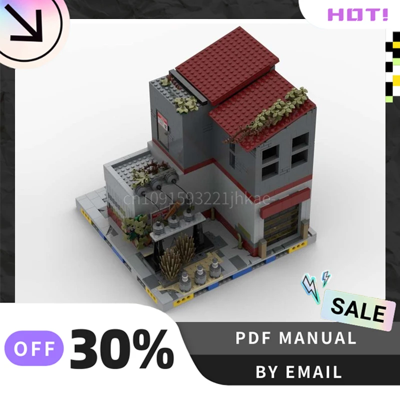 

[1106PCS] Customized MOC Disused garage Creative Building Blocks Set STEM Educational Toys Construction Model Kit Birthday Gifts