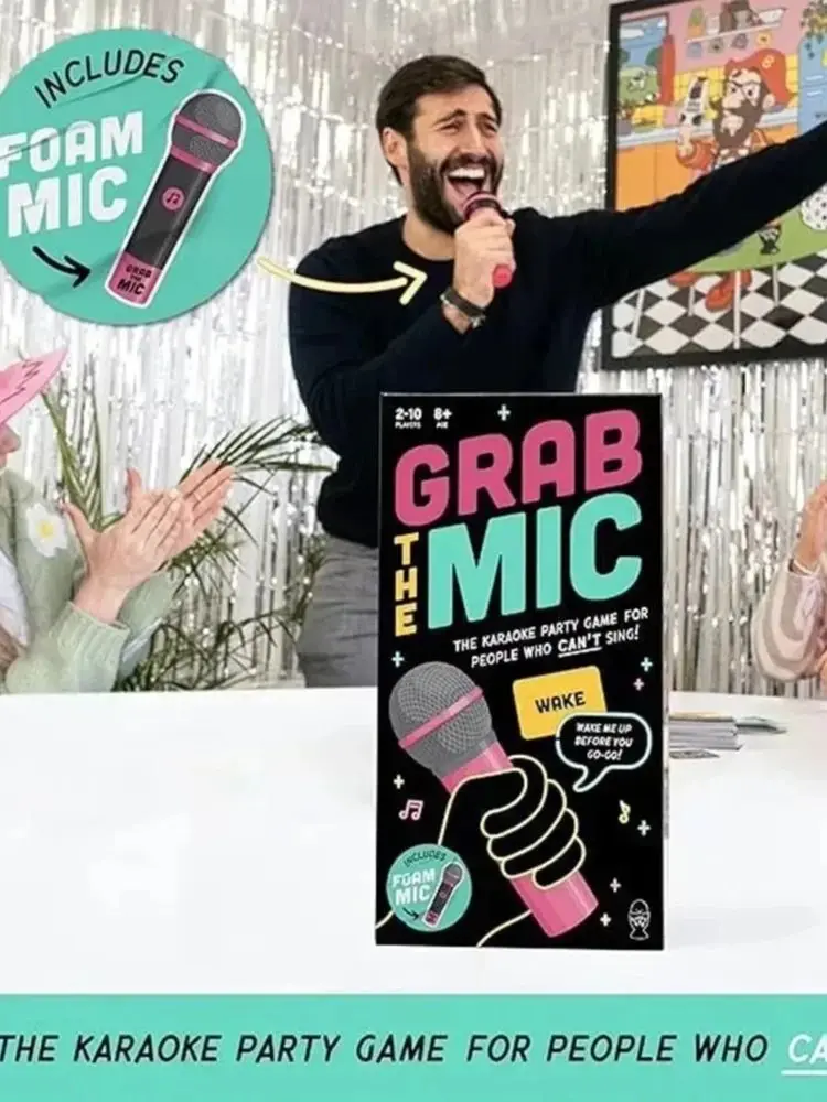 Jeu de karaoké en famille, saisissant le micro, pour 2 à 10 joueurs, jeu de société pour mauvais chanteurs, 125 cartes lyriques, jeu de chanteur pour fête de famille