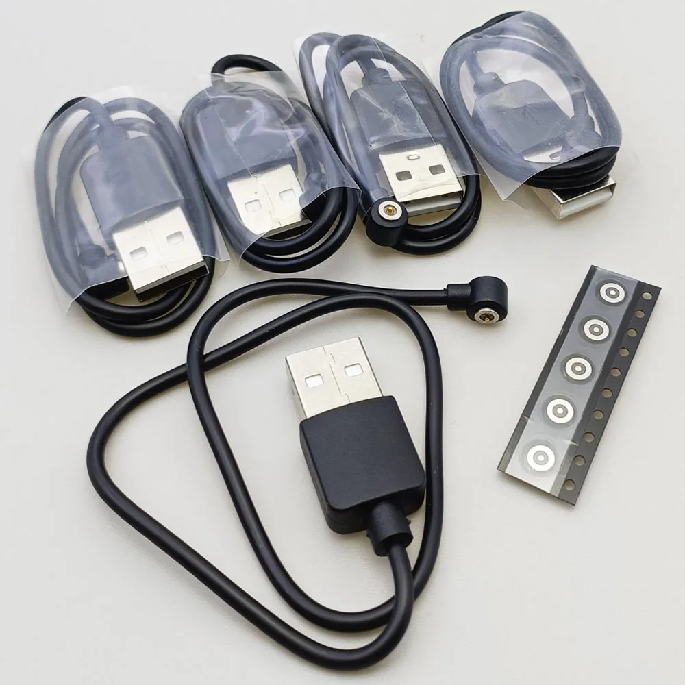 Smart Ring Dock Charge Connector USB Charging Cable Cord 4mm Magnetic Connector 2Pin Smart Ring Power Adapter Wire Accessories