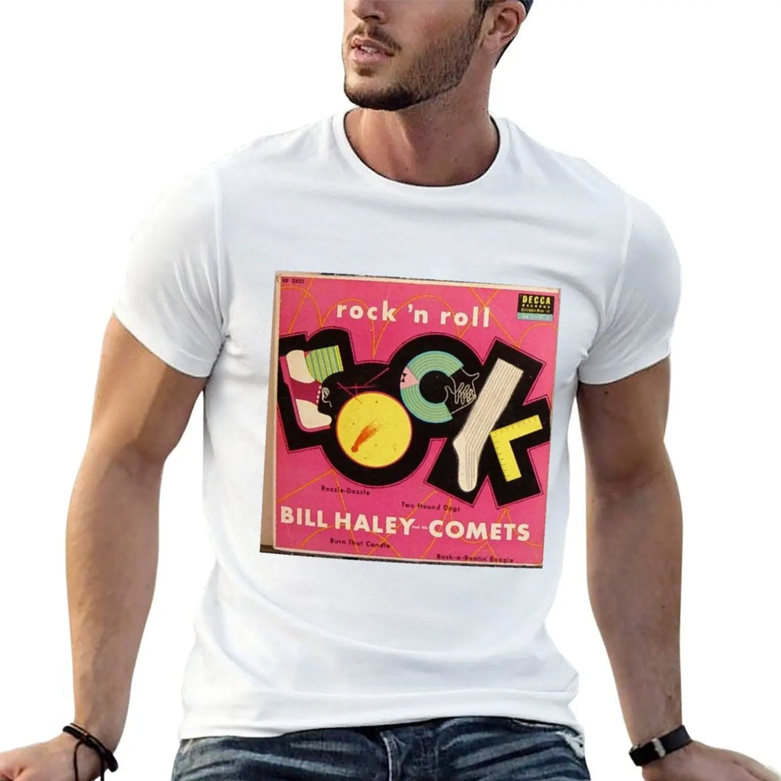 

Rock & Roll, Bill Haley & His Comets, 50's, Rock N' Roll,ep T-Shirt man t shirt designer T-Shirt