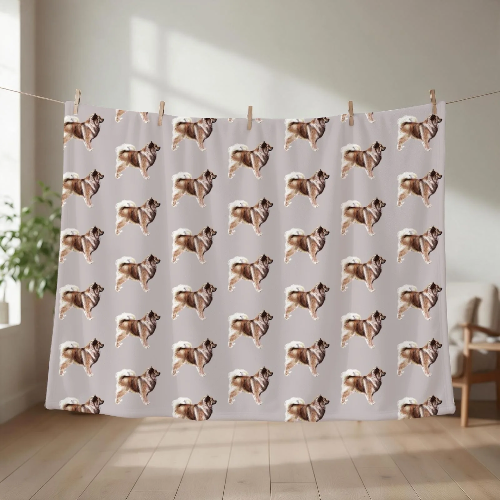Eurasier - Dog Breed Show Stack Stand Throw Blanket couch cozy soft plush fuzzy picnic outdoor blanket