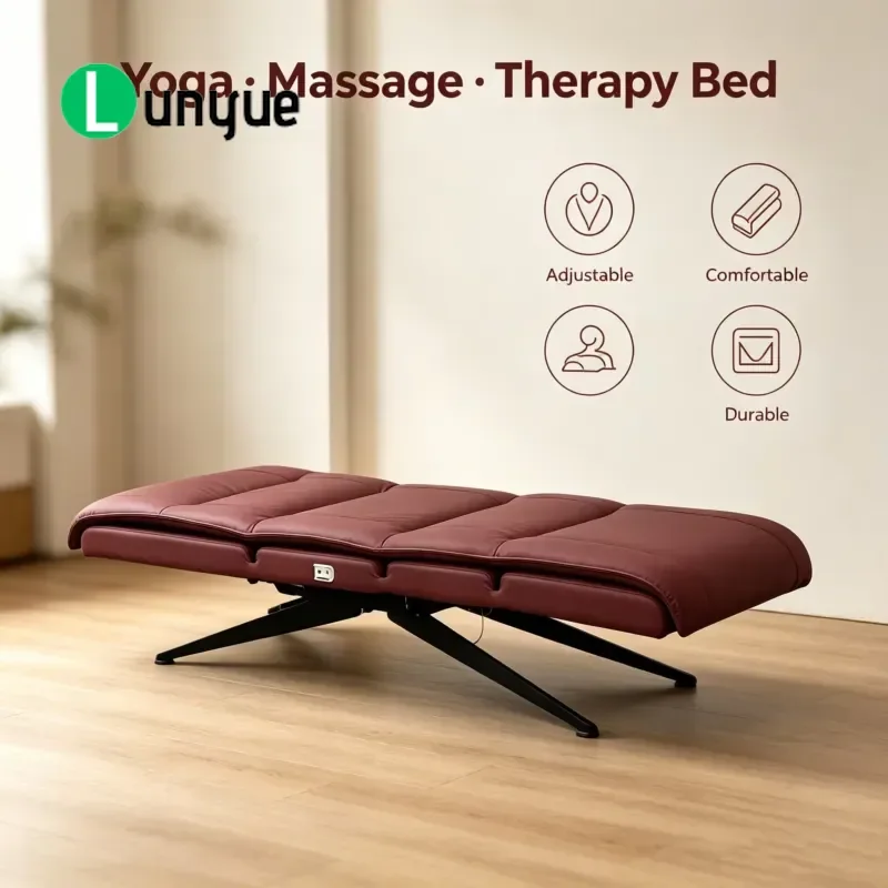 Electric Stainless Steel Curved Massage Bed Adjustable Beauty Eyelash Facial Bed Modern Commercial Furniture for Spa