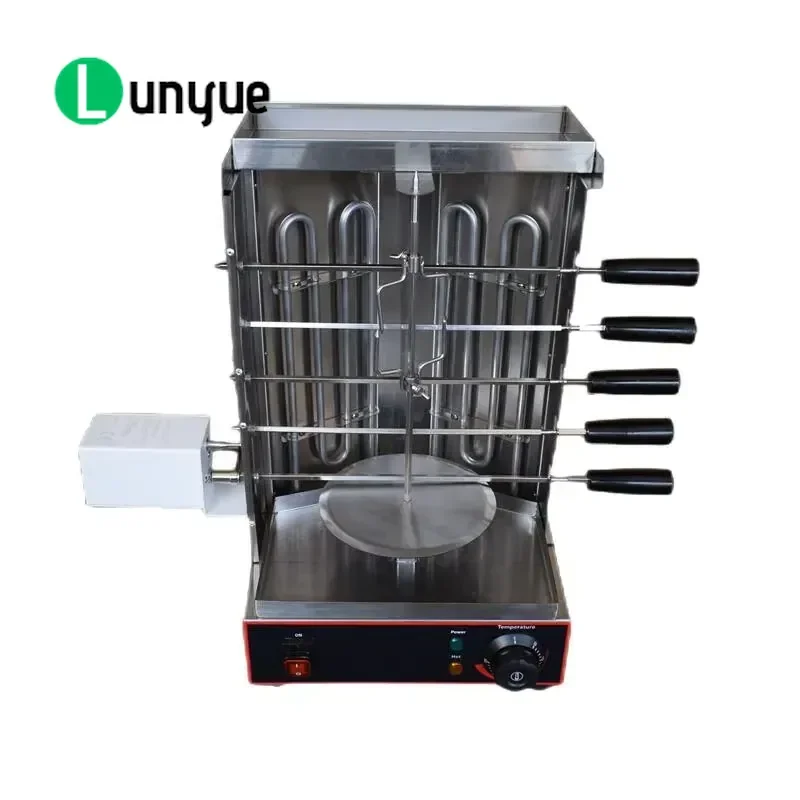 Custom Stainless Steel Electric Gas Kebab Machine Grill for Chicken BBQ Barbecue Commercial Kitchen Restaurant Use Durable
