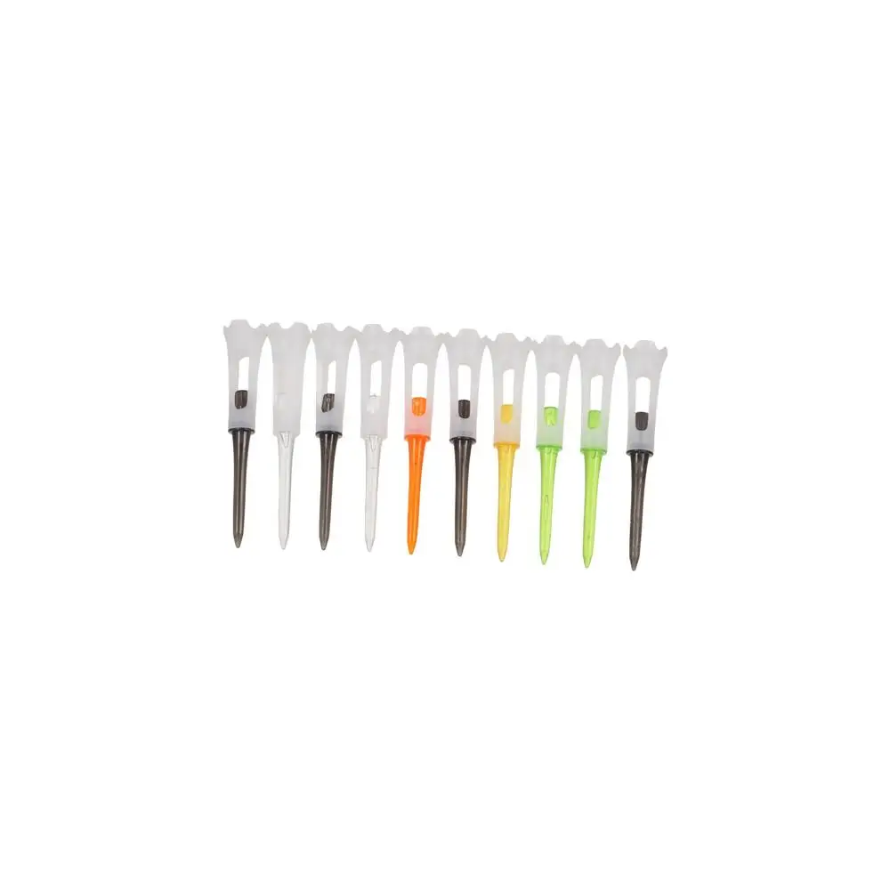 10Pcs/Lot Ball Holder Golf Tees Rubber Cushion Low Resistance Golf Clubs Tee 83MM Durable Golf Training Tools Outdoor Sports