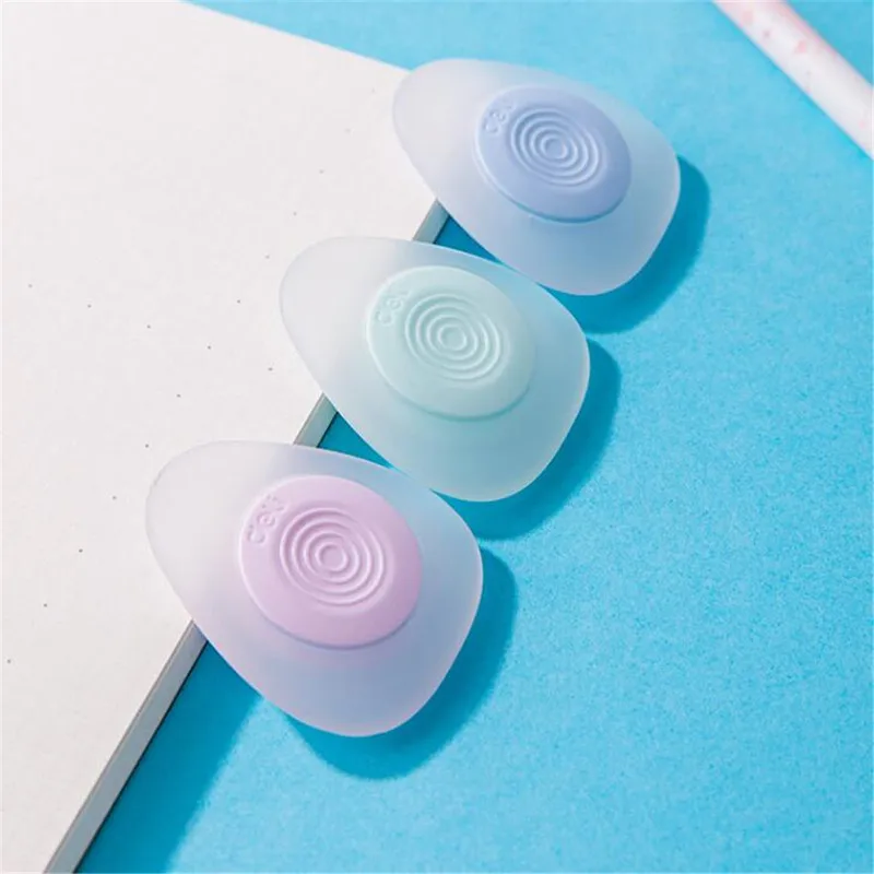 

2pcs Friction Rubber Pen Erasers Dedicated Magic Rubber Oval Thermal Pen Ink Eraser Erasable Gel Kids School Office Stationery