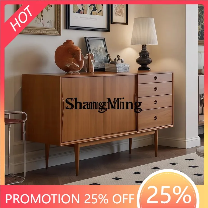 

FG good-lookingVintage Style Solid Wood Sideboard Retro Coffee Storage Simple Tea Water Bedroom Wall Decoration Entryway Cabinet