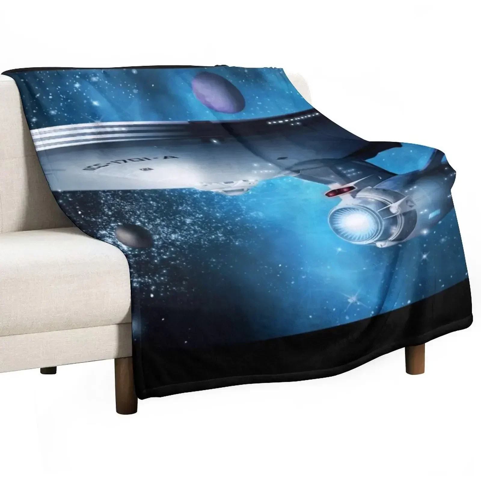 Enterprise A - Where Silence Has Lease Throw Blanket For Sofa Thin Hairys Softest for sofa Kid'S Blankets