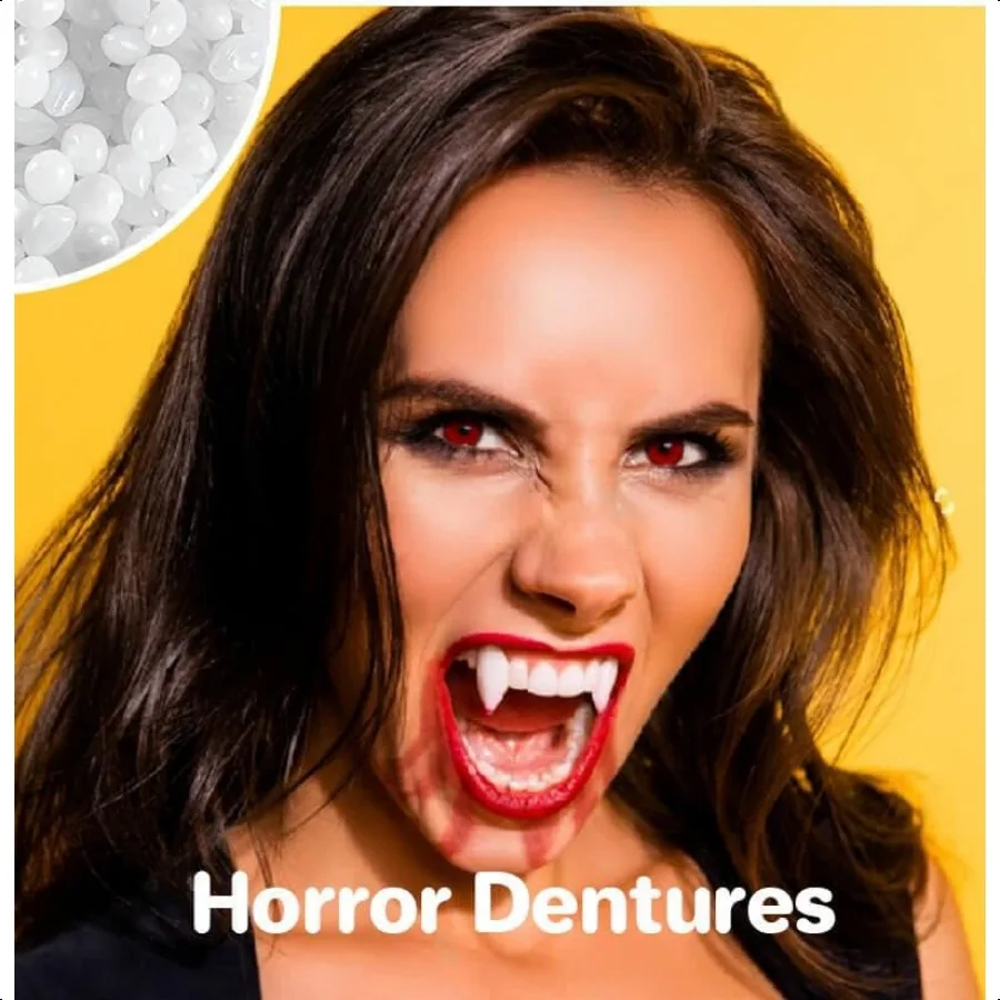 10,9 Unzen thermoplastische Prothesen-Kleberperlen, Zahnreparaturset, Reparatur von Prothesen, passend für thermoplastische Perlen zur Zahnfixierung, teilweise Prothese