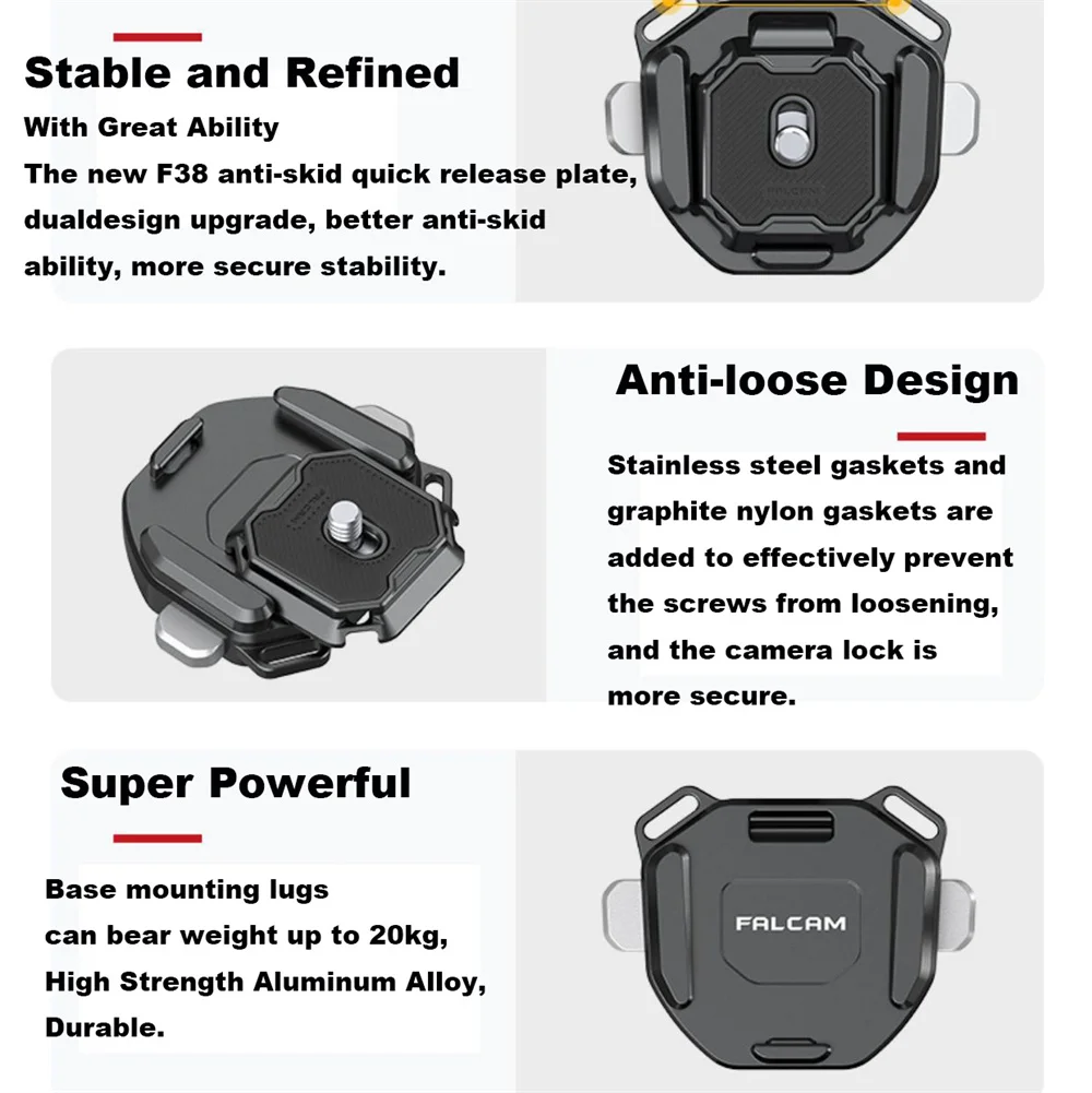 FALCAM F38 V2 zacisk na ramię uniwersalny lustrzanka cyfrowa przegubu Arca Swiss płyta szybkiego uwalniania akcesoria fotograficzne zaciskowy
