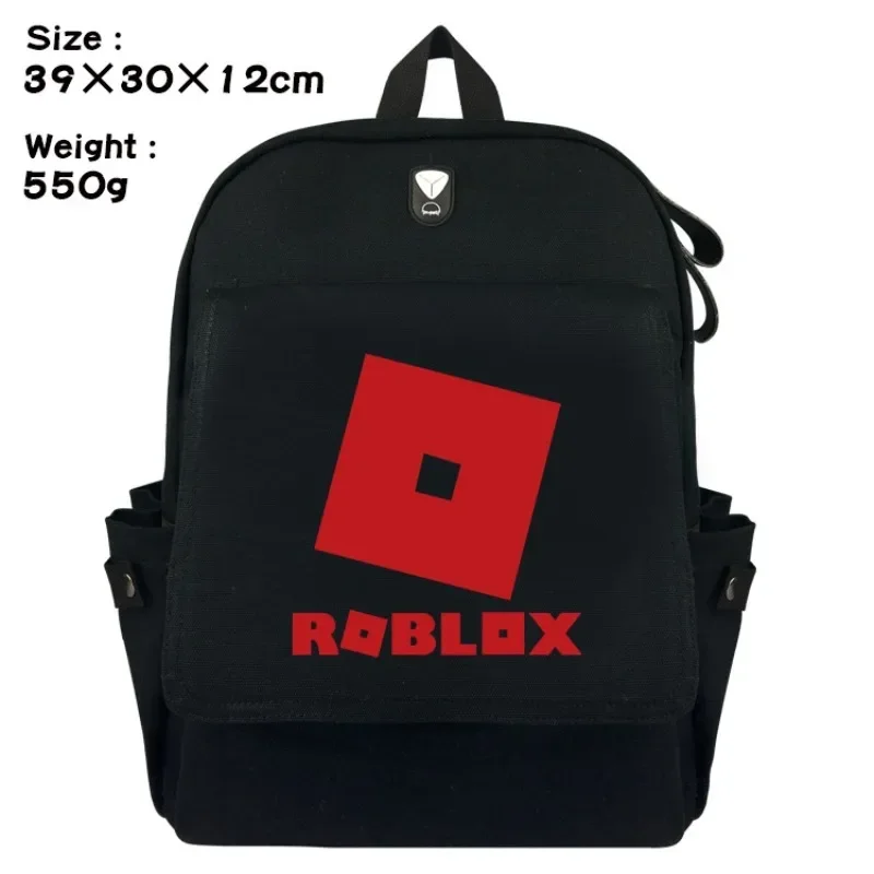 

ROBLOX Peripheral Cartoon Backpack Cartoon Printing College Style Student Backpack Computer Bag Travel Bag Necessities