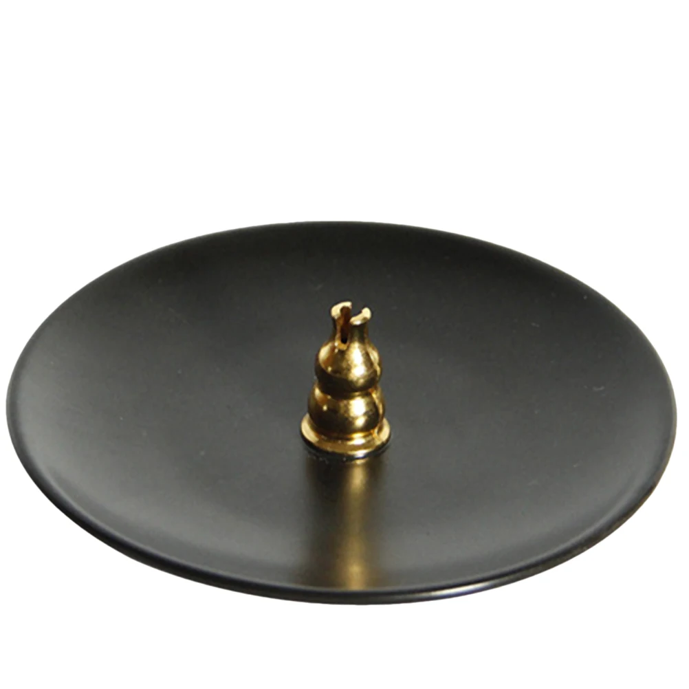 

Round Incense Stick Stand Ceramic Base Catch Ash Home Decor Aroma Therapy Relaxing Compact Exquisite Craftsmanship Table