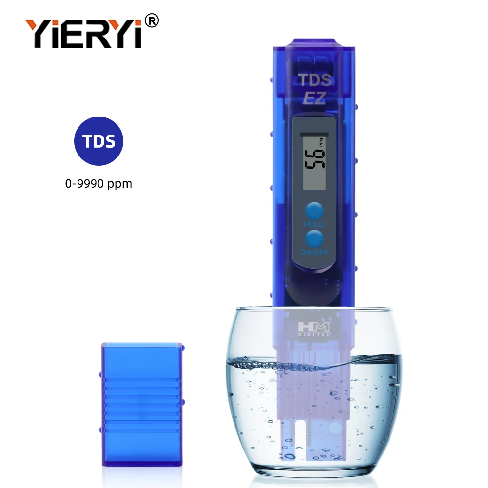 

Digital TDS Meter Professional 0-9990ppm Water Quality Tester Drinking Aquarium Pool Filter Meter Total Dissolved Solids Monitor