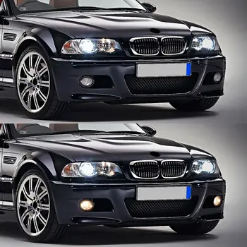 適用於BMW E39 M5 2001 2002 2003 E46 3 系列 M3 2002 2003 2004 2005 2006 的霧燈/頭燈/行車燈/鹵素 LED 燈泡 10 最佳銷售 寶馬E39 - №6