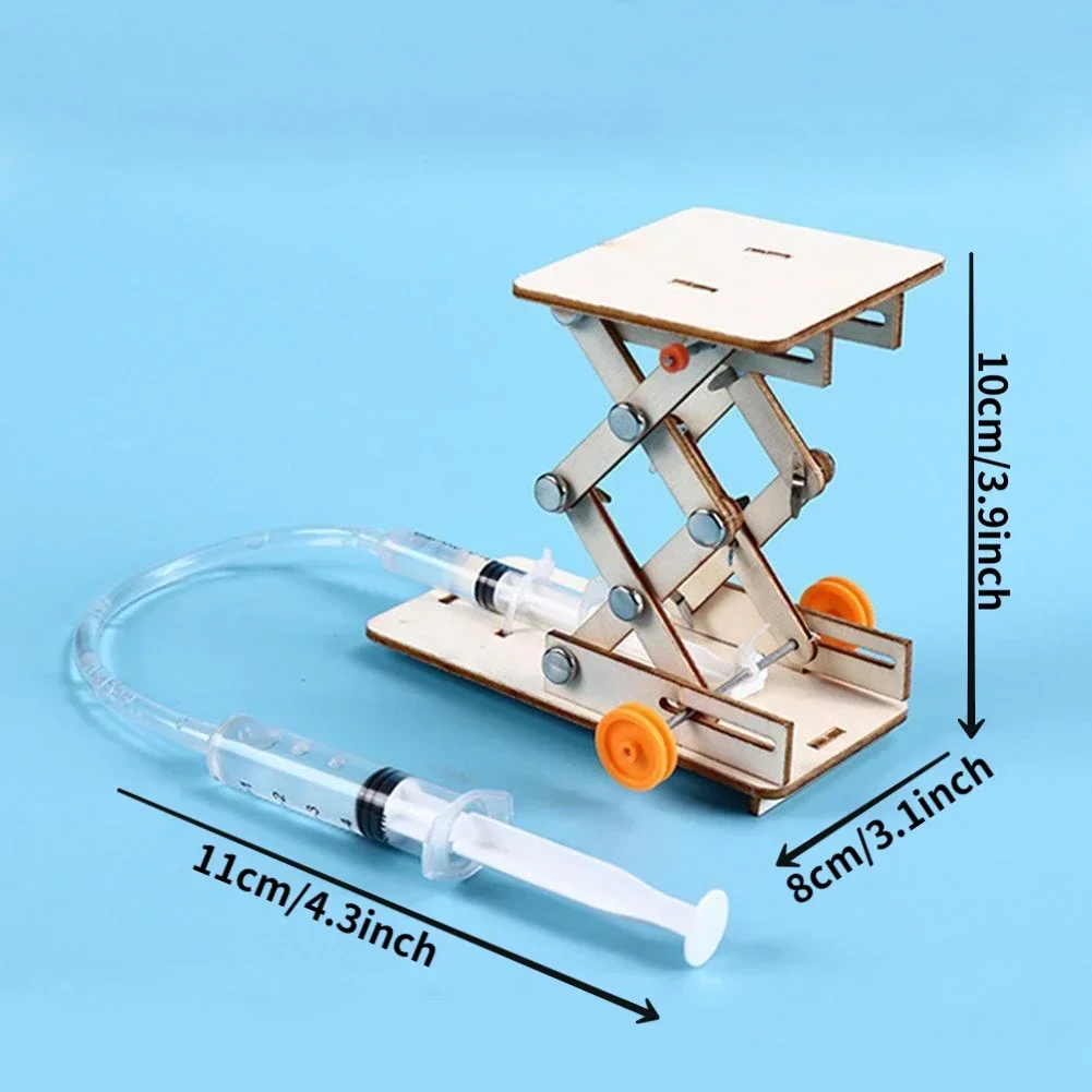 DIY Wissenschaftsspielzeug, hydraulisches Hubtischmodell, pädagogisches wissenschaftliches Experiment, Montagesatz für STEM-Projekte in der Physikschule