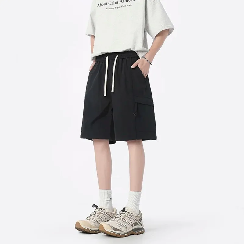 Cooling Summer Men's Straight Leg Cargo Shorts Loose Fit Lightweight Casual Athletic Wear New Style for Hot Weather
