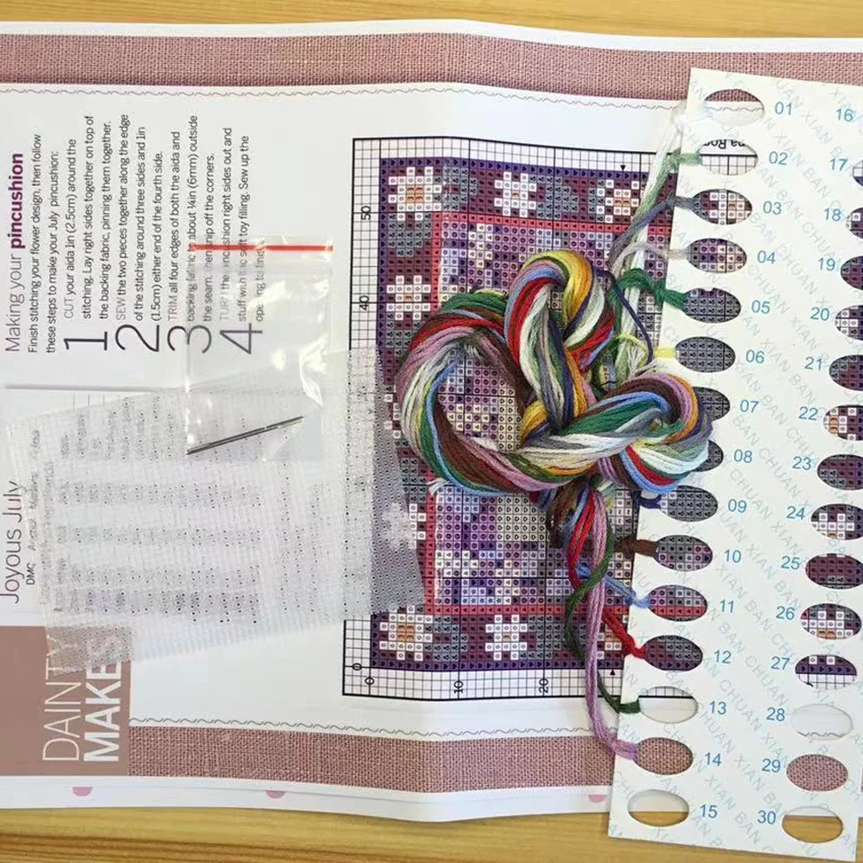 3853 Cross Stitch Kit Cross-stitch Christmas Products Promotion Homfun Stich DIY Craft Embroidery Fabric Thread Set Hobby Adult