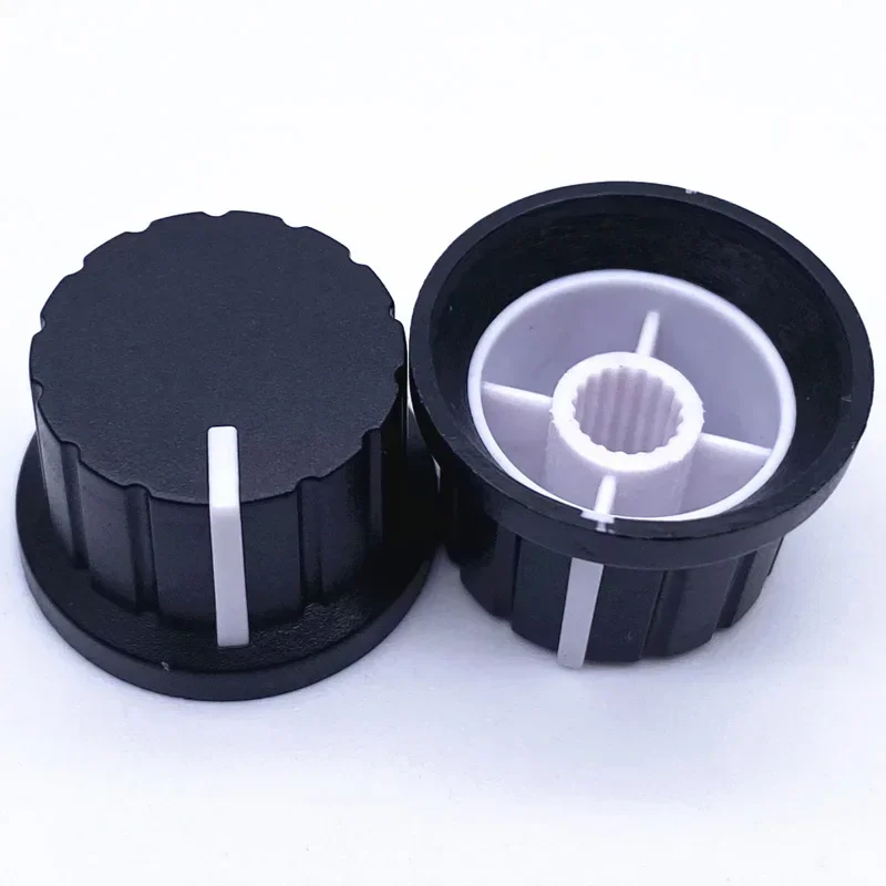 5ชิ้นลูกบิดพลาสติก24X15mm สีคู่ลูกบิดแบบหมวกฟางฝาครอบลูกบิดปรับระดับเสียงปุ่มโพเทนชิออมิเตอร์สำหรับ WH148โพเทนชิออมิเตอร์