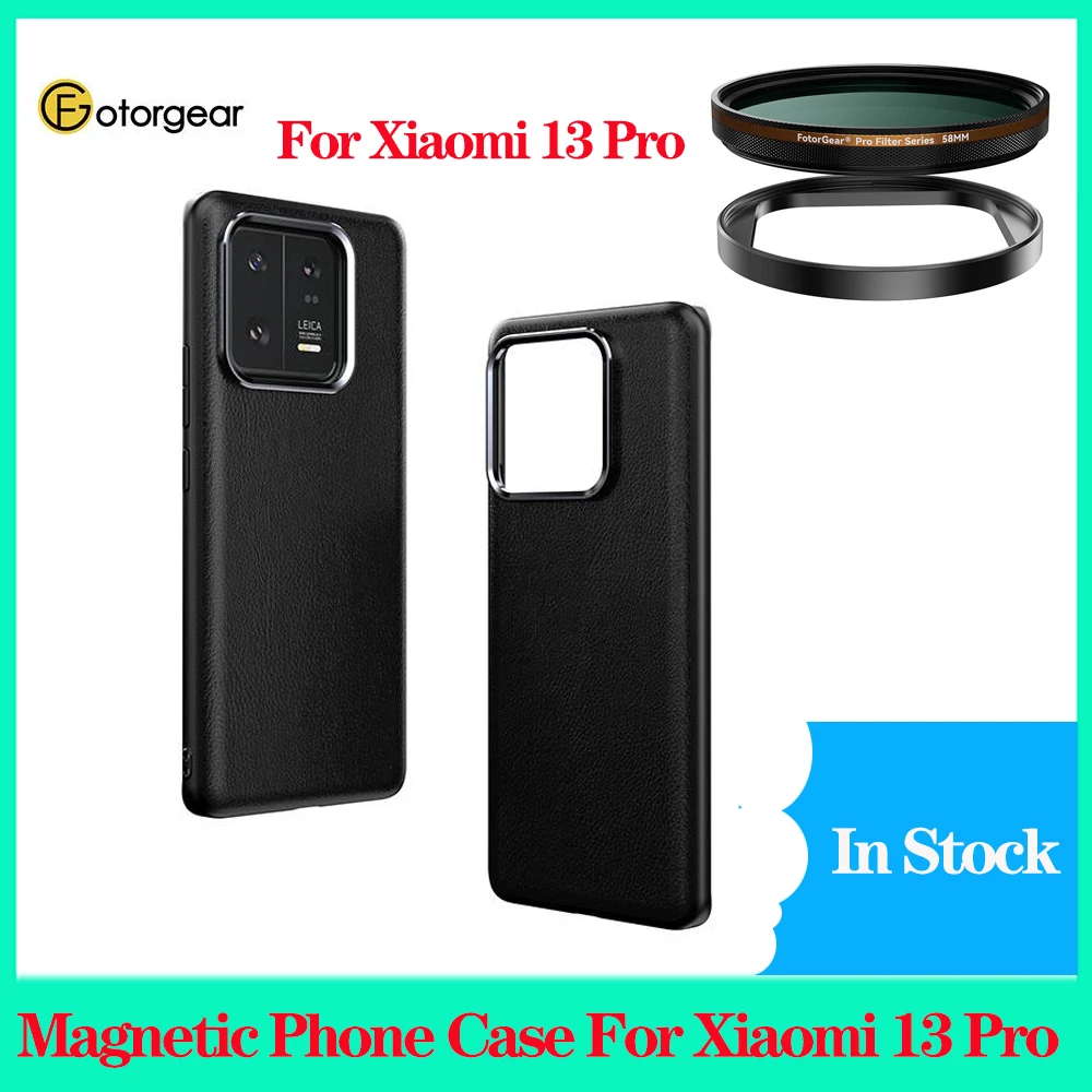 

Магнитный чехол Fotorgear для телефона Xiaomi 13 Pro, чехол для телефона CPL/ND/Black Mist/star/Blue Streak Filter/Gold Streak/Star Filter