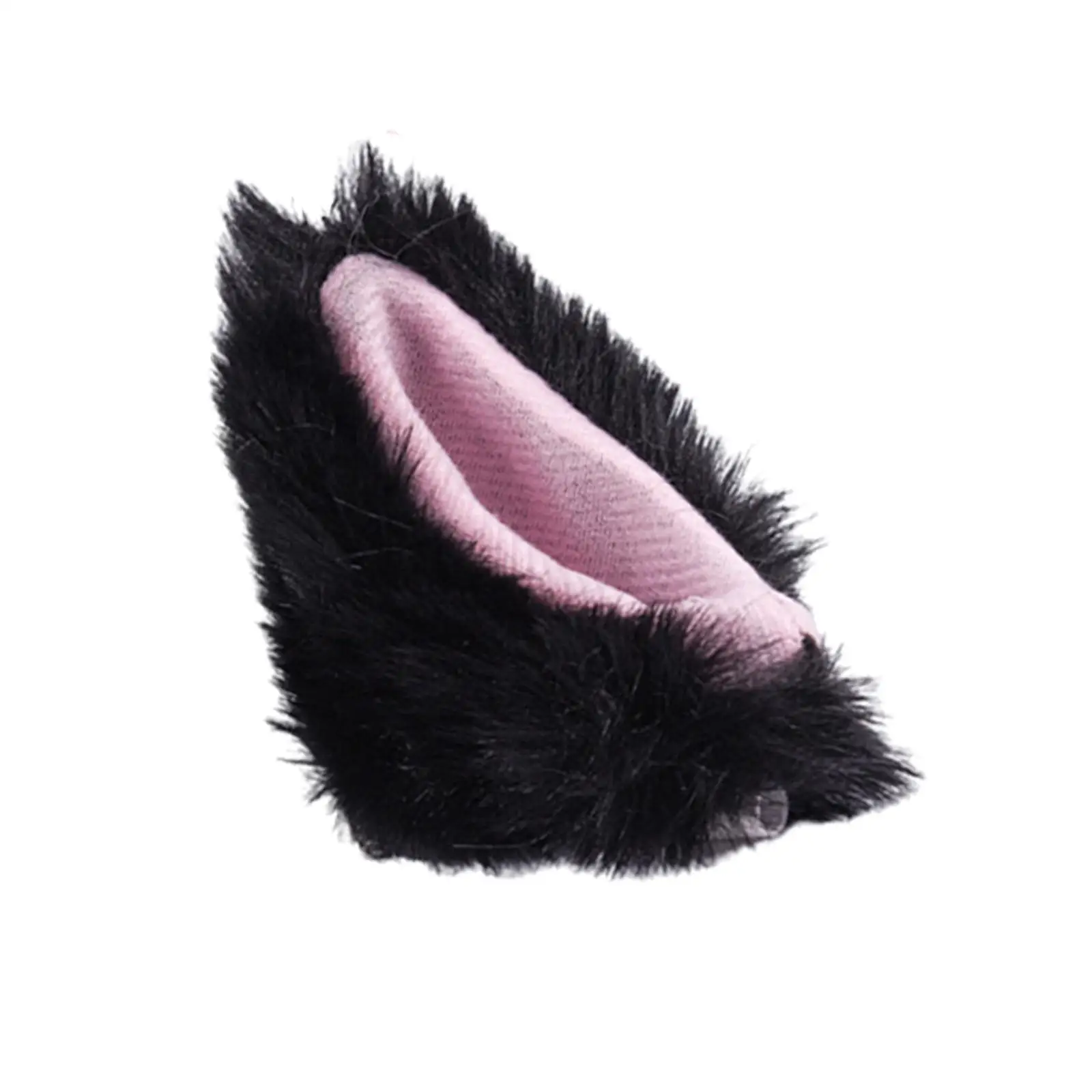 Plush Ear Shaped Hat Sticker Helmet Accessory Novelty Decoration for Motocross Ski Snowboard