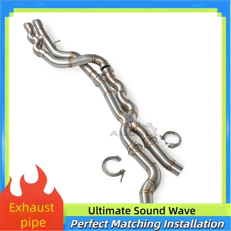 High-flow Midpipe Exhaust for BMW M2C M2 Competition S55 F87 3.0T 2018-2021stainless Steel Equal-length Midpipe Sports Car Sound