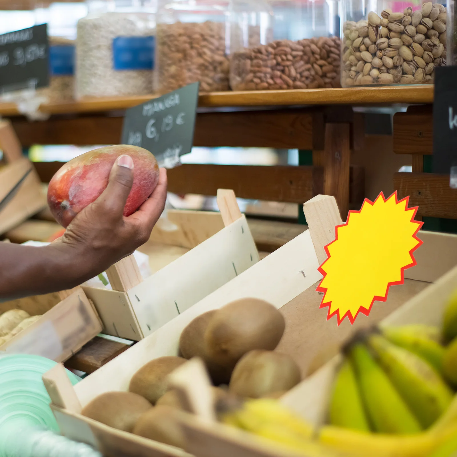 

200pcs Tag Paper Labels For Supermarket Sign Holder Display Clips Shelf Organizer File Folder Label