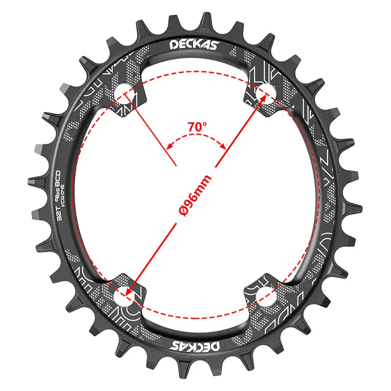 Deckas 96bcd Mountain Bicycle Chainring BCD 96 Round Oval 32/34/36/38T Crown Plate Parts for M7000 M8000 M4100 M5100 bike crank