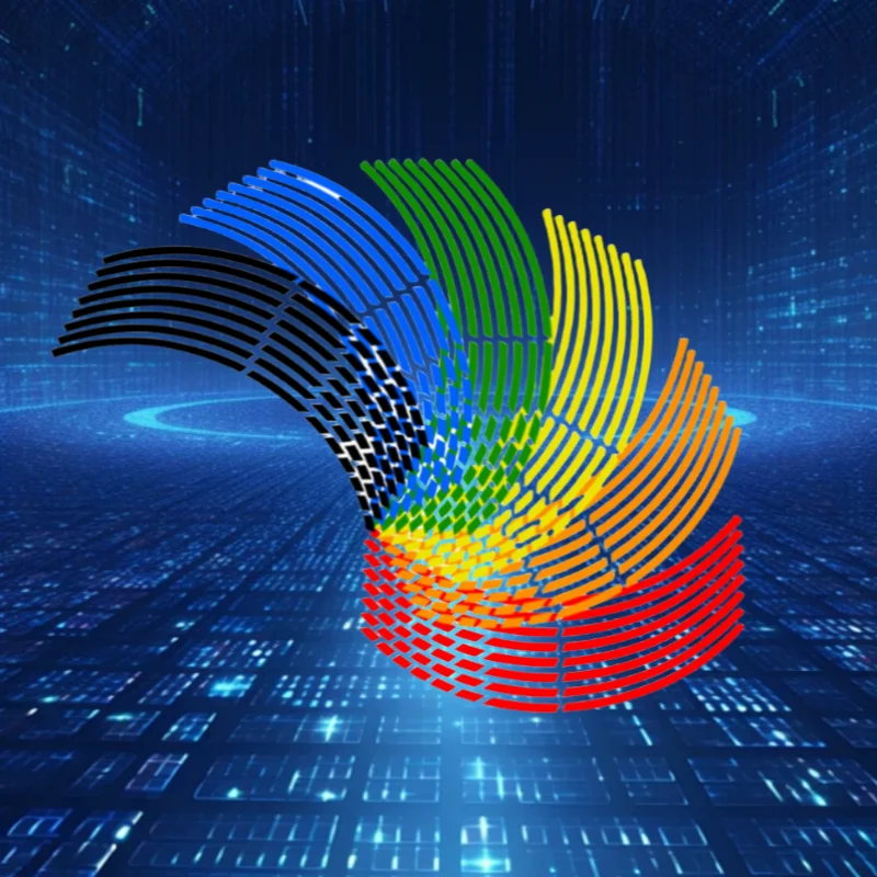 

16Pcs 17/18 inch Motorcycle Car Tire Decals Trim Strips Universal ReflectiveWheel Sticker Waterproof Motorcycle Wheel Rim Tape