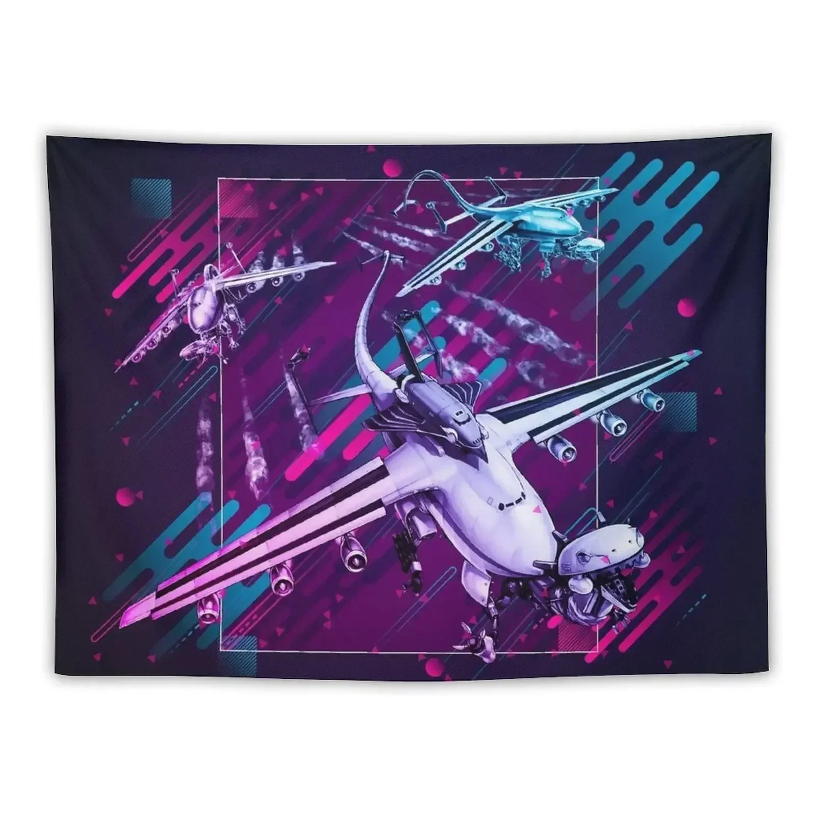 

Mecha Phantom Beast Dracossack *Modern Graphic Design* Tapestry Decor For Bedroom Funny Wall Hanging Tapestry