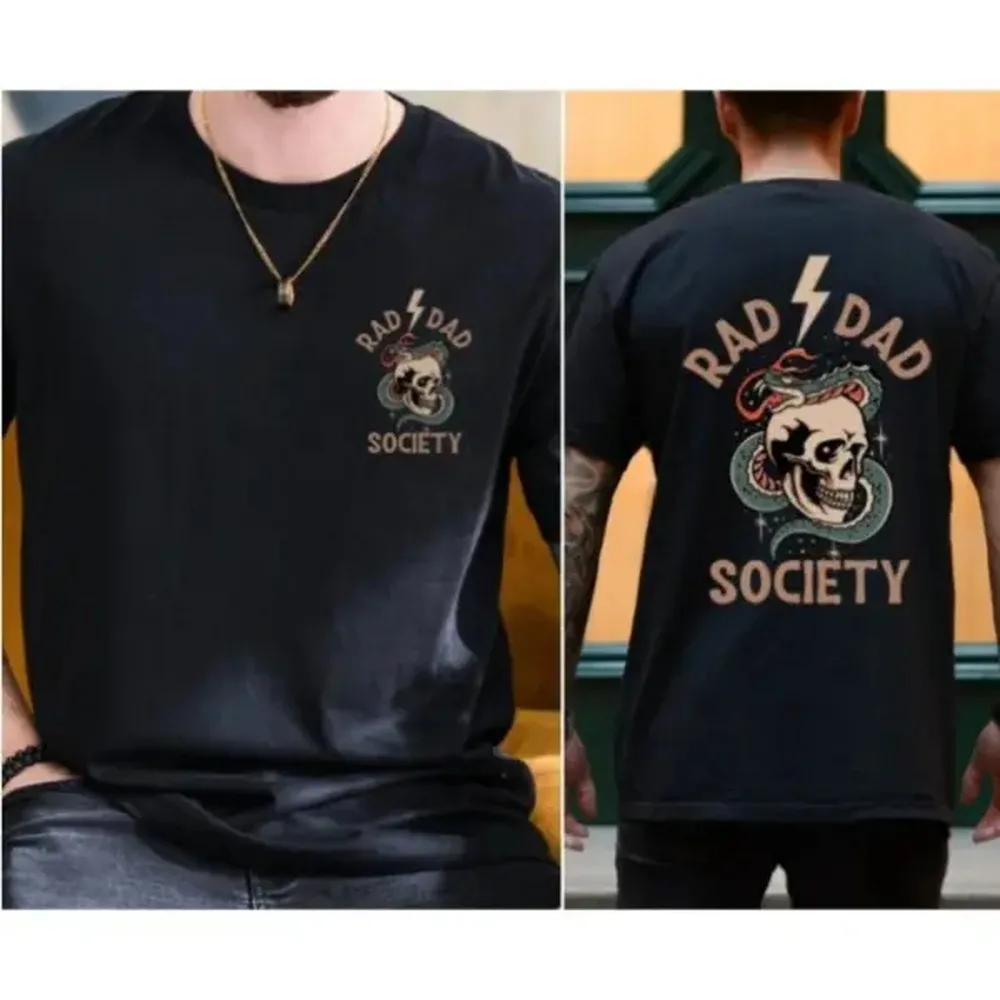 Rad Dad Society T-Shirt, Cool Dad Club, Dad Life Tee, First Fathers Day Present, Dad of Girls, Papa Of Boys, Gift For Husband, Daddy T-shirt