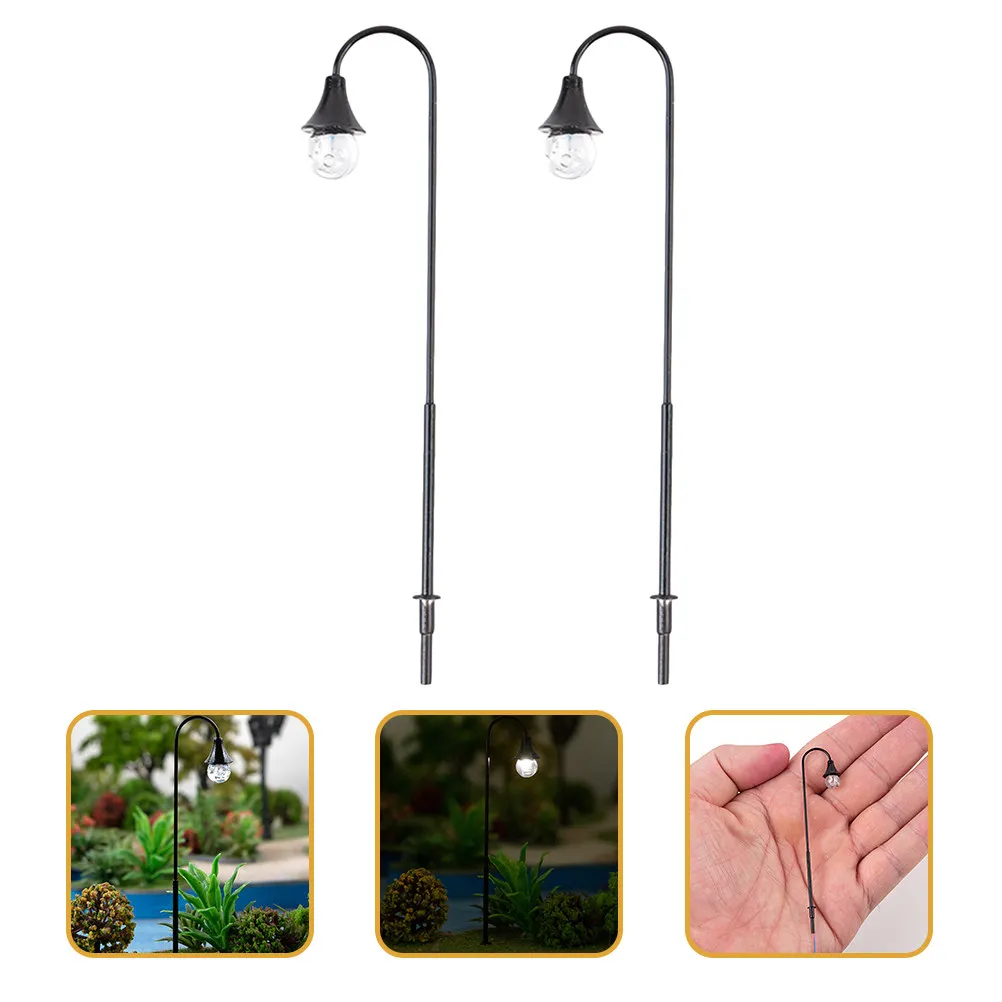 

2 шт. миниатюрных уличных фонарей для песочницы, садового декора, микроландшафта