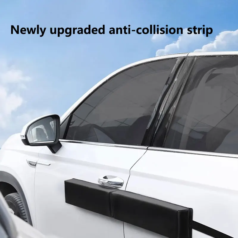 98x11x4CM Car Door Protector Magnetic Folding Connected Style Body Side Edge Guard Decorative Anti-scratch Protection Strips