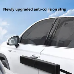 98x11x4CM Car Door Protector Magnetic Folding Connected Style Body Side Edge Guard Decorative Anti-scratch Protection Strips