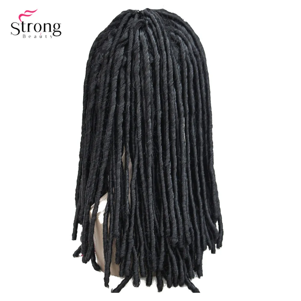 Perruque synthétique torsadée au crochet, perruques Dreadlocks tresses