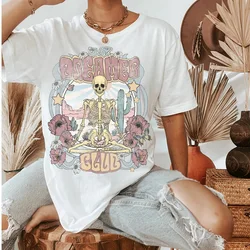 Daydreamer Skull Graphic T Shirts Women's Cotton T-shirt Fashion Summer Short Sleeve Female Tee Tops Woman Tshirt Clothing