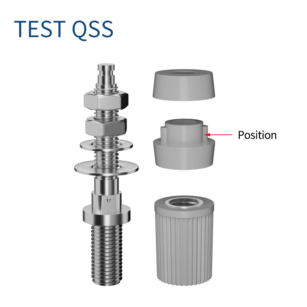 QSS 2PCS 4MM Banana Socket Binding Post Nut Banana Plug Jack Electrical Connector Terminal DIY  Electrical Accessories Q.50012