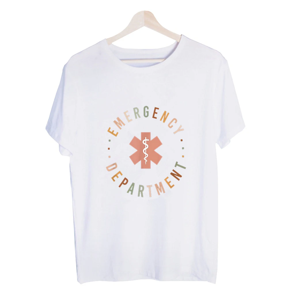 Men's Emergency Department Graphic Tee, Short Sleeve Crew Neck T-Shirt for Casual Daily Wear