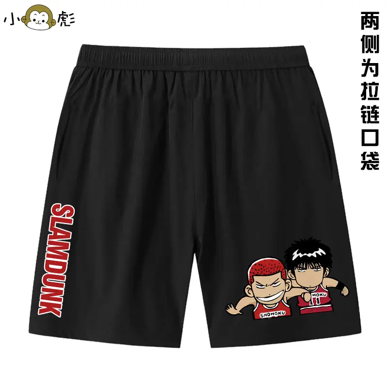 2024 New SLAM DUNK Anime Sakuragi Blossom Road Liuchuan Maple pantaloncini Casual ragazzi e bambine pantaloni a cinque punti per bambini